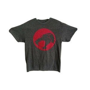 Thundercats Mens T-Shirt Medium Gray Retro TV Show Cartoon Graphic Cotton